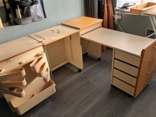 Large Horn Sewing Machine Cabinet with airlift