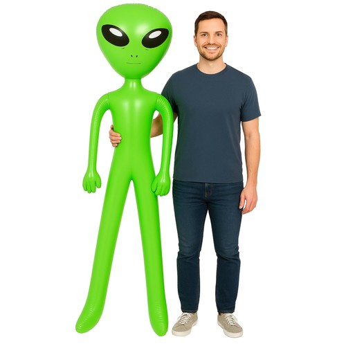 Inflatable alien 170cm 5ft - inflatable, (5ft
