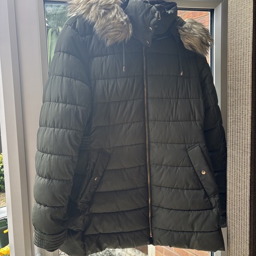 Ladies zara khaki winter - ladies, fur