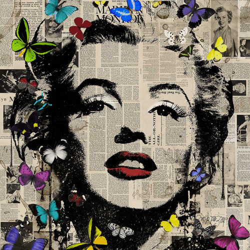 Marilyn monroe colour wall art - marilyn,