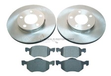 FRONT 2 BRAKE DISCS AND PADS