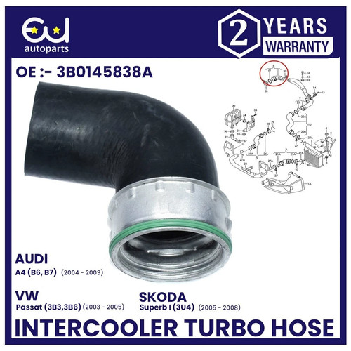Intercooler turbo hose pipe - hose,