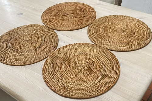 Handmade rattan placemats - handmade,