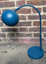 Made.com Blue Goose Neck Posable Table Bedside Desk Lamp Modern Contemporary