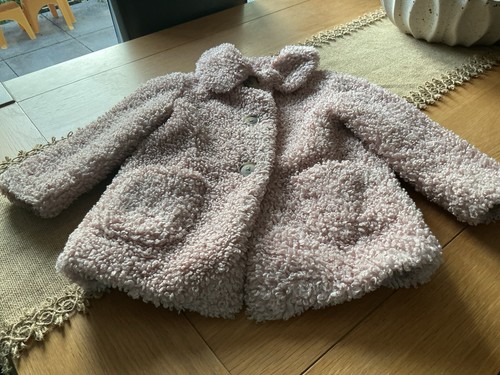 Woolly pink girls coat size - woolly,