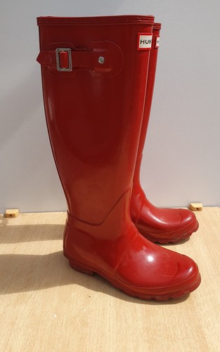 Hunters wellies red adults - wellies,