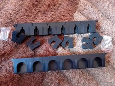Wall Mounted Rod Rack Kit Can Hold 6 Rods With All Fixtures & Spare Foam Inserts