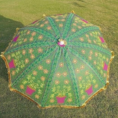 Indian embroidered garden - embroidered,