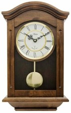 Acctim Westminster Chime Wooden Radio Controlled Battery Wall Clock 76076