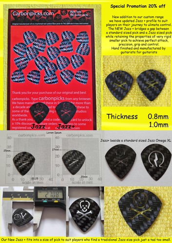 Carbon fiber pick jazz jolly - fiber,