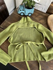 ? Dressy Nasty Gal Green part backless Jumper with tie, 8