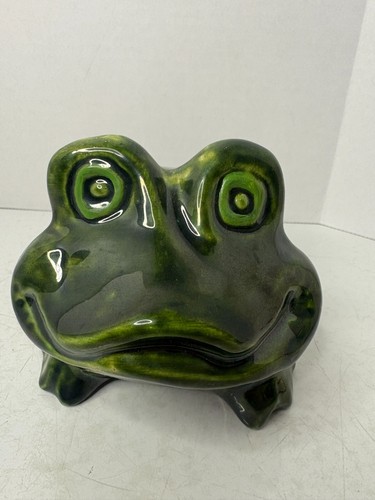 Vintage handmade ceramic green - ceramic,