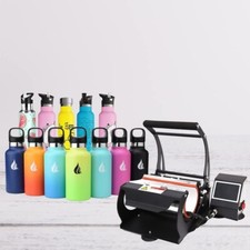 Sublimation Heat Press Machine for 20oz Mugs Skinny Tumbler Sports Bottle Cups
