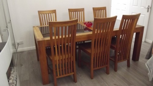 Used wooden dining - used, and