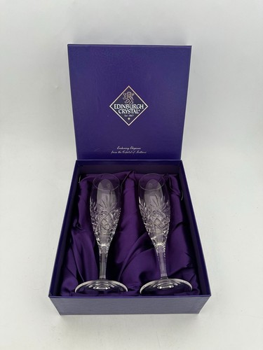 Pair edinburgh crystal tay - of,