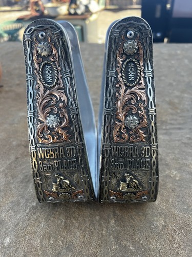 Crooked trophy stirrups silver - crooked,