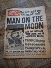 Moon Landing 1969 Daily Mirror