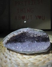 Natural Amethyst Geode Slice