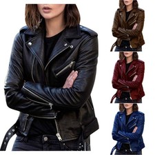 UK Women's Biker Jacket Slim