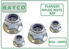 M10 -10MM FLANGED NYLOC NUT