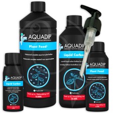 AQUADIP Plant Food & Liquid Carbon Fertiliser Aquarium Tropical Fish Tank