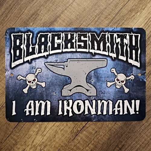 Metal sign blacksmith steel - metal,