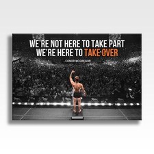 CONOR MCGREGOR FAMOUS QUOTE UFC CANVAS Print Poster Wall Art 30x20 CANVAS