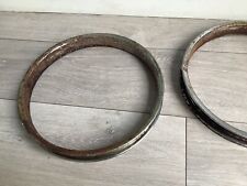 2 Raleigh Strika Very  Very Rusty 14  Inch Wheel Rims  .20 H Rims to Restore
