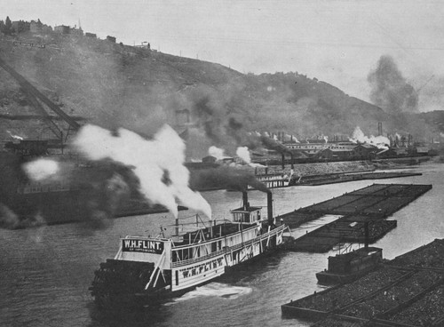 Steam coal barge pittsburgh - steam,