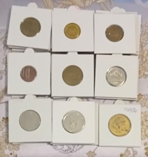 40 World Wide Machine Made Token Coins - Car Wash LMS Shell Ballu etc