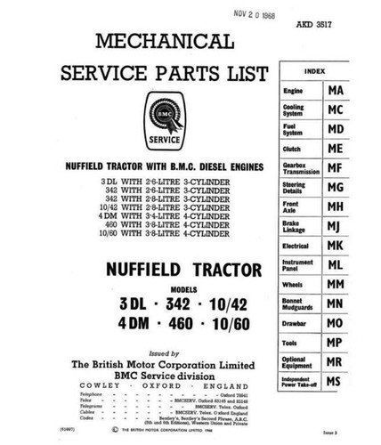 Nuffield 3dl 342 4dm - nuffield,