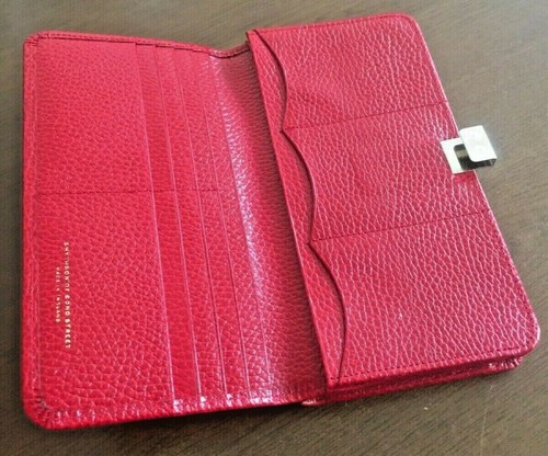 Smythson red lizard embossed - lizard,