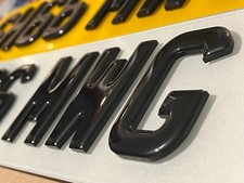 2D 3D 4D Gel Number Plates -