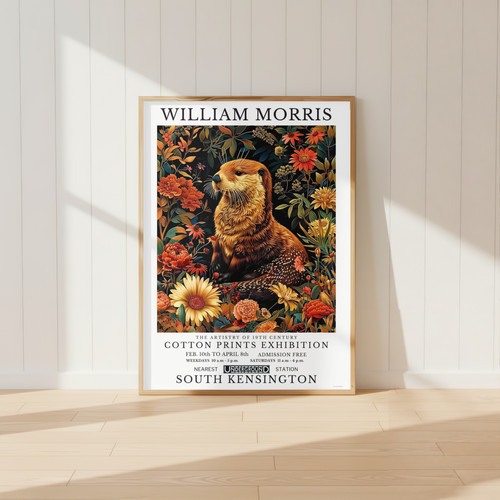 William morris otter - otter, print