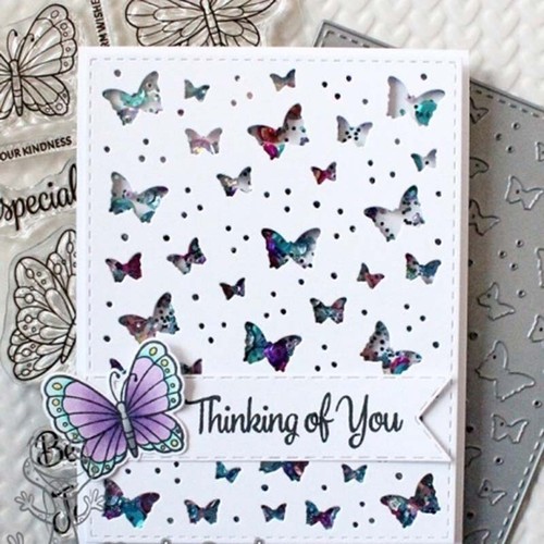 Butterfly background metal - background,