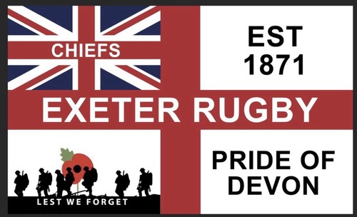 Exeter chiefs flag rugby - exeter, union