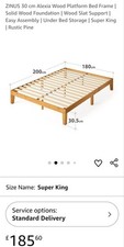 Zinus 30cm Alexia Wood Platform Bed Frame