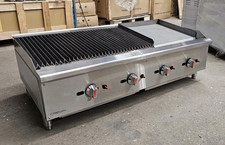 COMMERCIAL 4 BURNER GAS CHARGRILL BBQ GRILL  HEAVY DUTY PERI PERI GRILL 1200MM