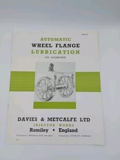 Davies Metcalfe Automatic Wheel Flange Lubrication Locomotives Catalogue