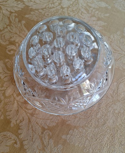 Vintage cut glass rose - vintage, bowl