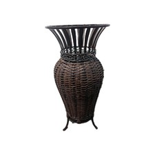 Umbrella Stand Metal Rattan