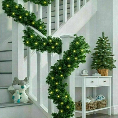Christmas garland with light - with,