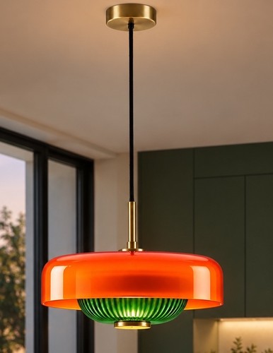 Retro ceiling light glass - retro,