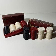 Vintage De Luxe Poker Chips R