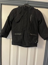 Boys black next coat age 2-3