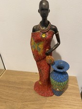 Vintage African Woman In Red