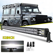 ROOF Led Light Bar Spot Flood 52”inch Fit For Land Rover Defenders 90 110 88/109