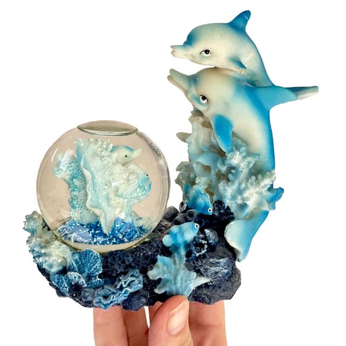 Vintage dolphins snow globe - vintage,