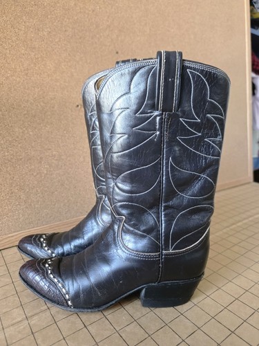Vintage tony lama 7074 - tony, black
