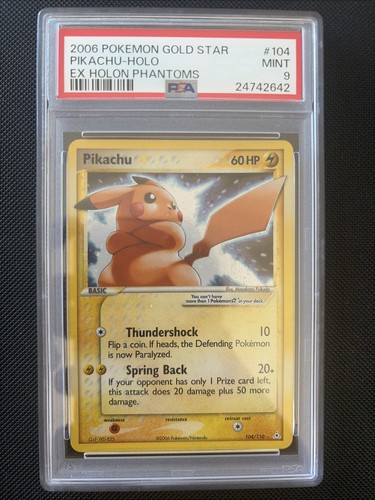 Pikachu gold star - star, ex